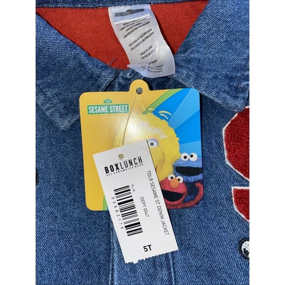 Sesame Street Toddler Denim Jacket Size 5T New - Picture 9 of 9